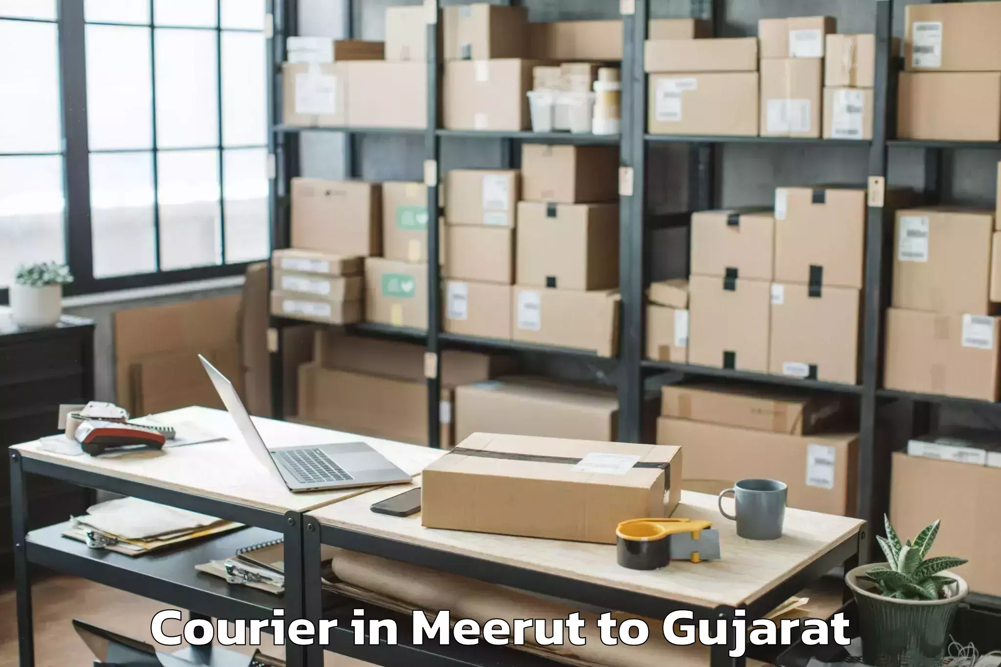 Book Your Meerut to Dantiwada Courier Today